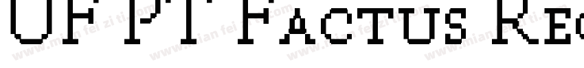 UF PT Factus Regular字体转换